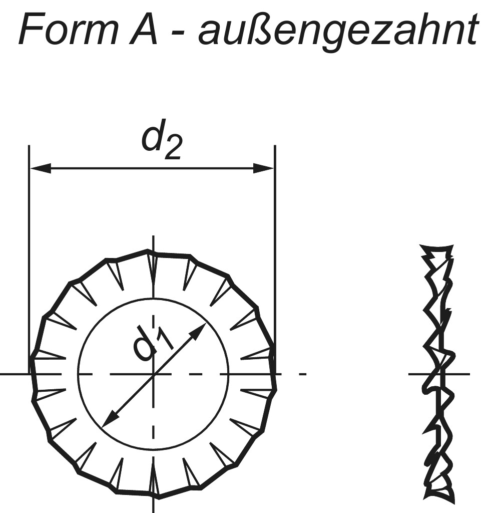 DIN 6798 A  2,7 Fdst verzinkt